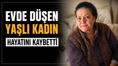 Aydın’ın Kuşadası ilçesinde yalnız yaşayan ve bacağında alçı bulunan 70