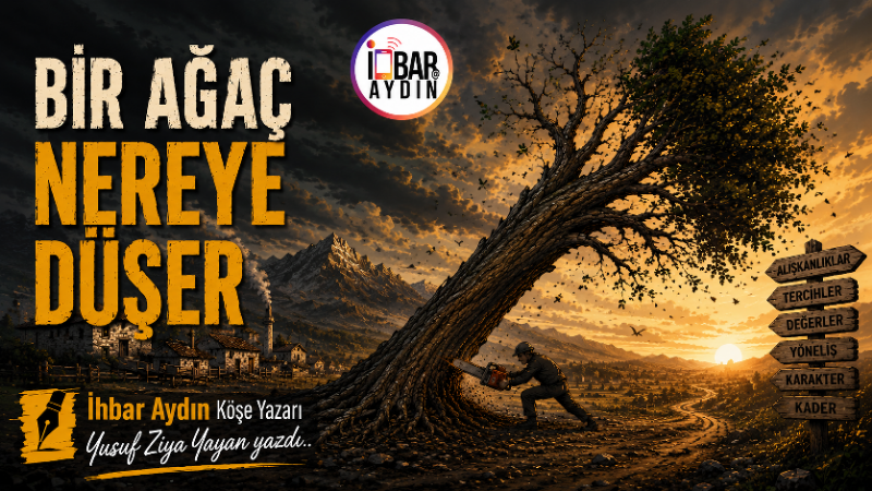Bir ağaç eğildiği yere düşer..Bir ağaç yaslandığı yere düşer..Bir ağaç