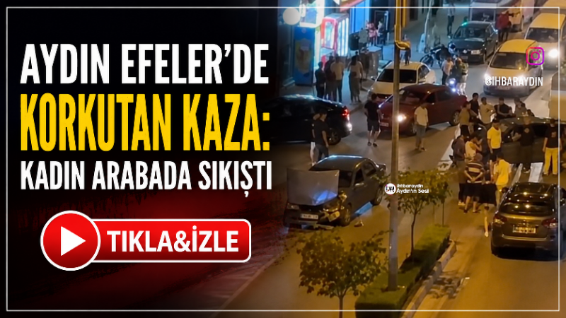 Aydın’ın Efeler ilçesinde bulunan Batı Gazi Bulvarı’nda akşam saatlerinde meydana