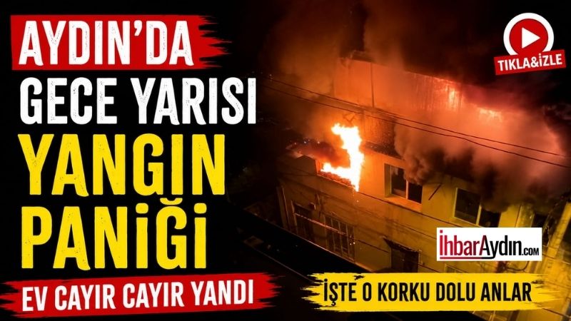 Aydın’ın Efeler ilçesi Cuma Mahallesi 209 Sokak’ta gece saatlerinde çıkan