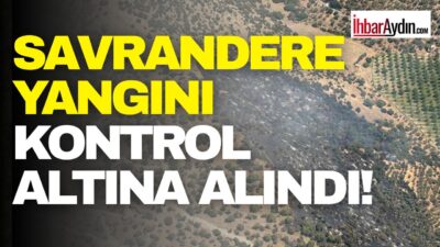 Aydın’ın Efeler ilçesinde çıkan makilik yangını ekipleri müdahalesi ile kontrol