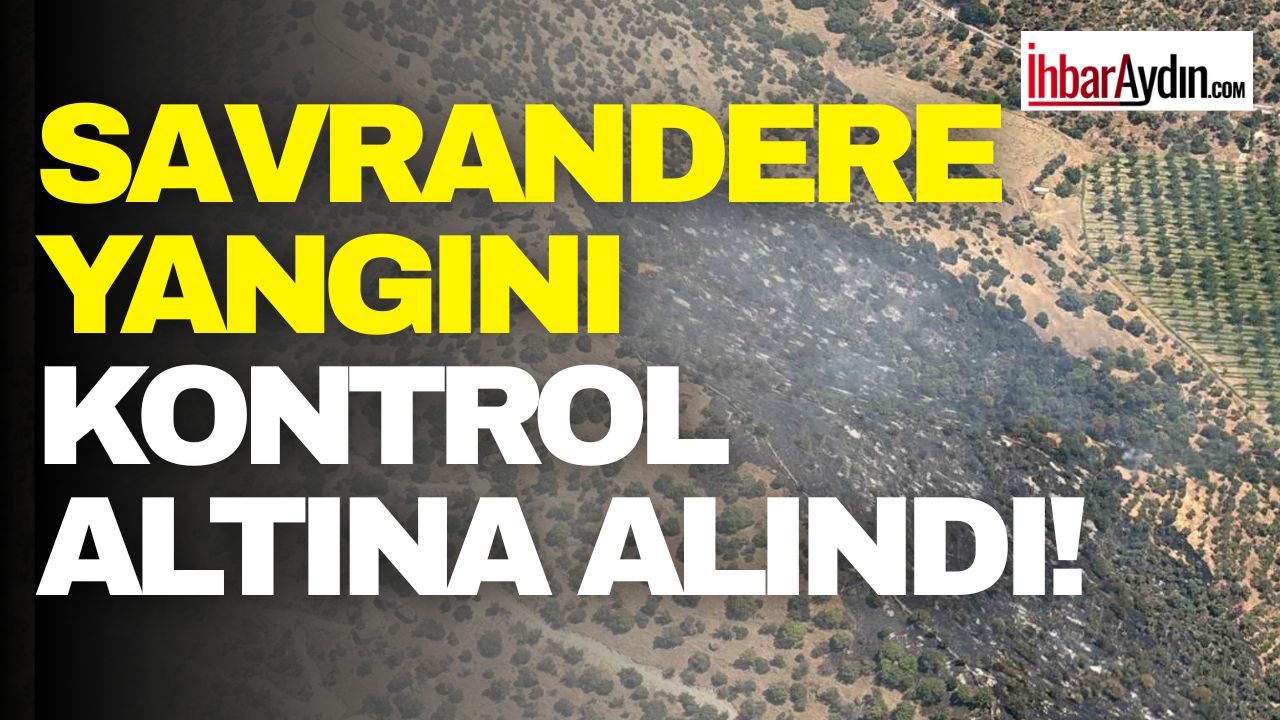 Aydın’ın Efeler ilçesinde çıkan makilik yangını ekipleri müdahalesi ile kontrol