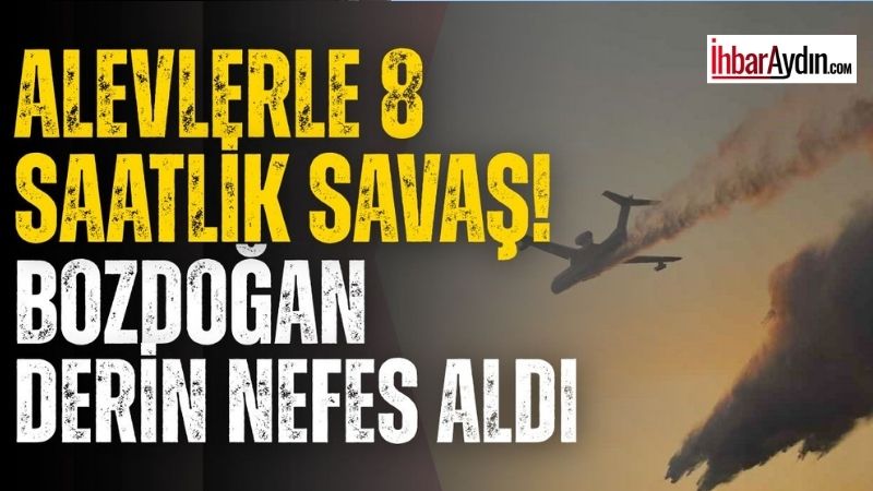 Aydın’ın Bozdoğan ilçesinde dün öğle saatlerinde başlayan ve rüzgarın etkisiyle