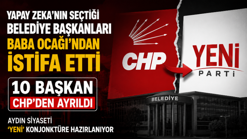 Aydın’daki 10 ilçe belediye başkanının Cumhuriyet Halk Partisi üyeliğinden ayrılma