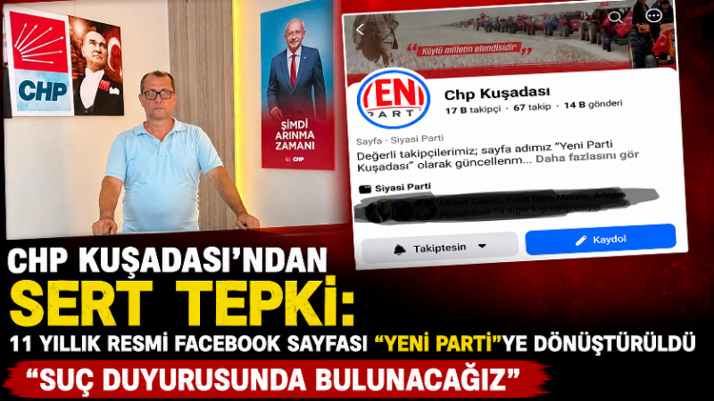 Cumhuriyet Halk Partisi (CHP) Kuşadası İlçe Başkanlığı, yaklaşık 11 yıldır