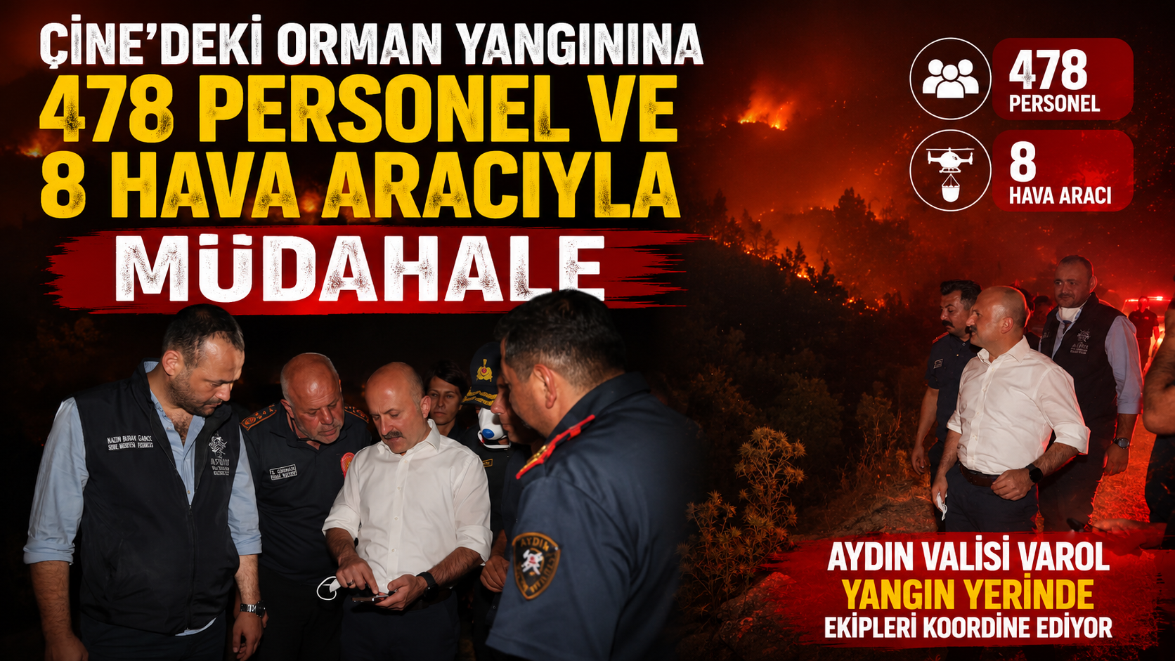 Aydın’ın Çine ilçesine bağlı Kavşit Mahallesi mevkiinde başlayan ve kısa