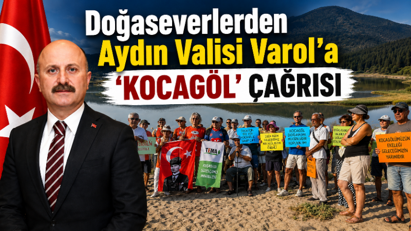 Aydın’ın Kuşadası ilçesinde bir araya gelen doğaseverler, Kuşadası’nın deniz kıyısındaki