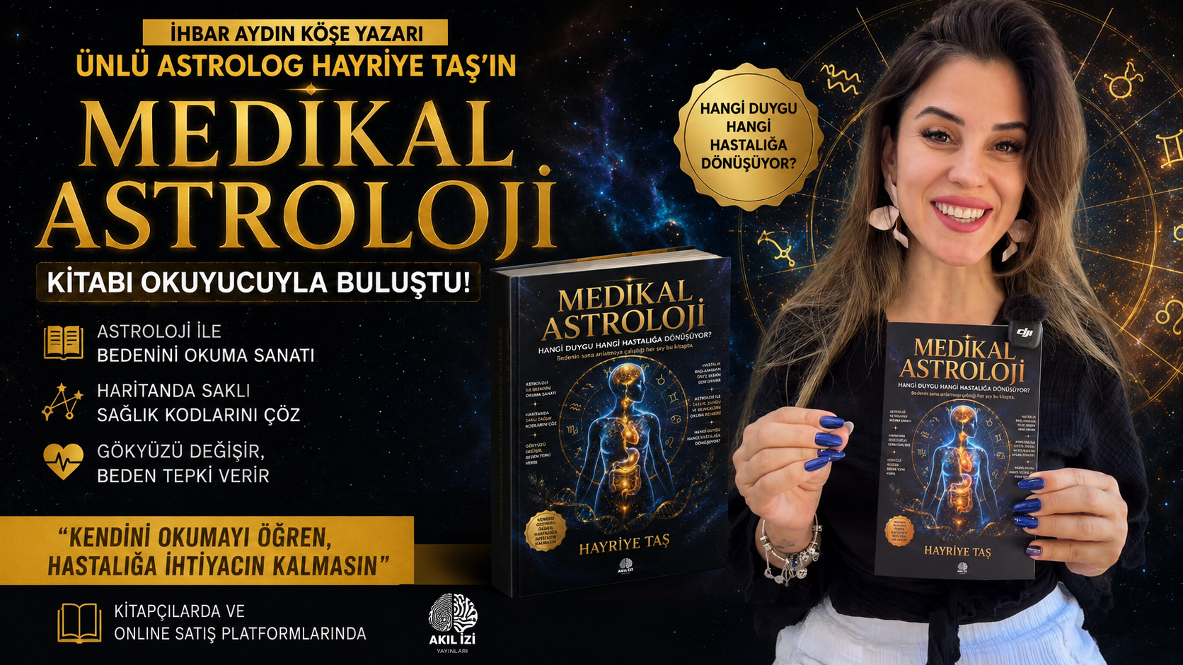 İhbar Aydın Gazetesi köşe yazarı ünlü astrolog Hayriye Taş, astroloji