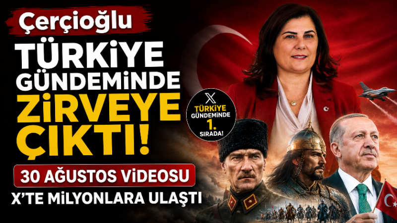 Aydın Büyükşehir Belediye Başkanı Özlem Çerçioğlu’nun 30 Ağustos Zafer Bayramı