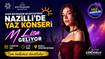 Aydın Büyükşehir Belediyesi, yaz etkinlikleri kapsamında vatandaşları müzik dolu bir