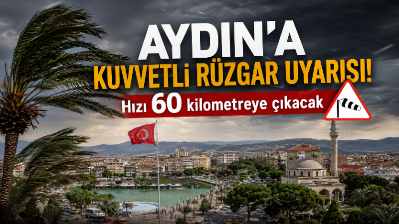 Aydın’da sıcak hava etkisini sürdürürken Meteoroloji’den kuvvetli rüzgar uyarısı geldi.
