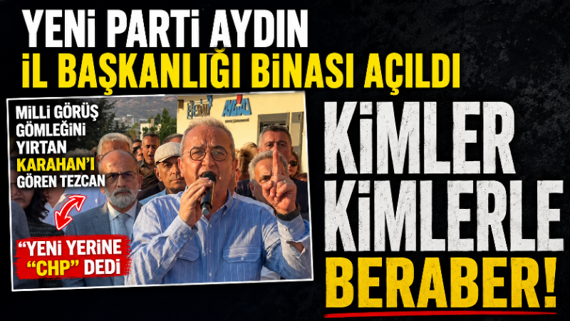 Yeni Parti Aydın İl Başkanlığı binasının açılış töreninde konuşan Bülent