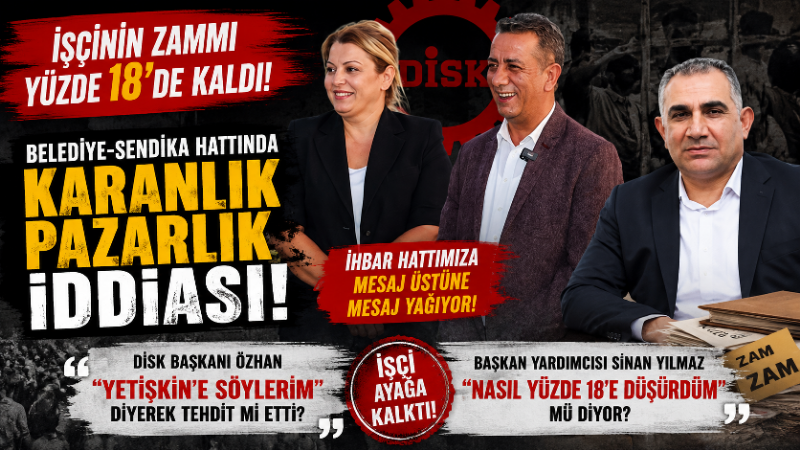 Efeler Belediyesi’nde kadrolu işçilerin enflasyon yüzde 30 iken pazarlık masasına