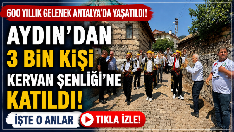 Antalya’nın Akseki ilçesinde yaklaşık 600 yıllık geçmişe sahip Kervan Şenliği,