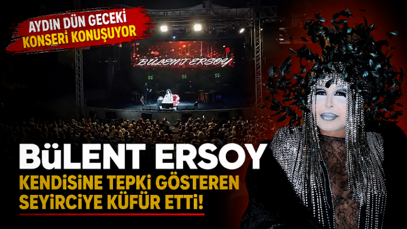 Kuşadası AVM amfiteatrda düzenlenen Bülent Ersoy konseri, yaşanan teknik ve