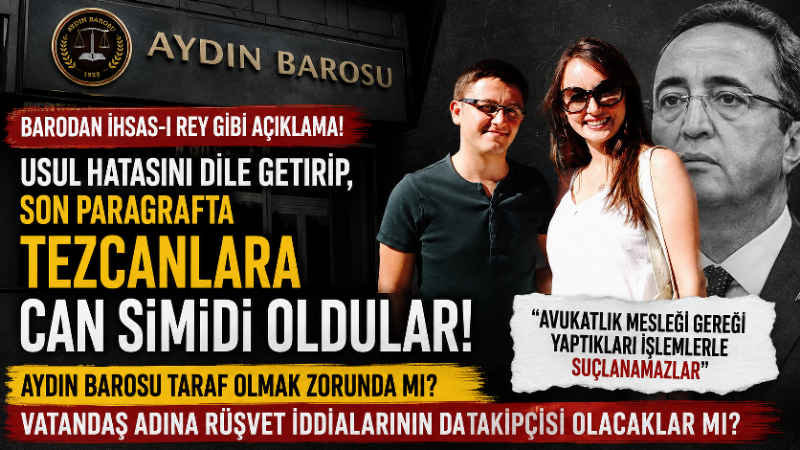 Aydın Barosu Başkanlığı, Kuşadası Belediyesi soruşturması kapsamında Avukat Ezgi Tezcan