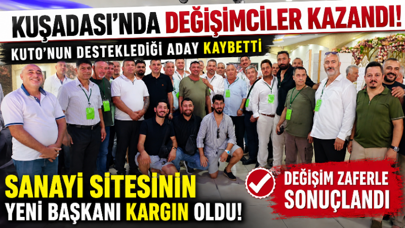 Kuşadası Sanayi Sitesi’nde gerçekleştirilen başkanlık seçiminin sonucu belli oldu. Başkan