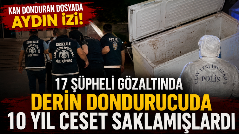 Kırıkkale’de yaklaşık 10 yıl boyunca derin dondurucuda tutulduğu değerlendirilen ve