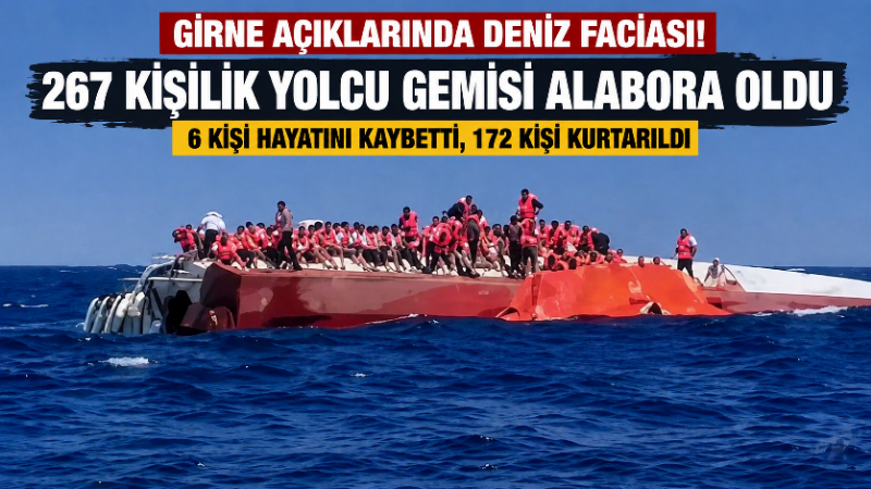 Kuzey Kıbrıs Türk Cumhuriyeti’nin Girne kenti açıklarında 259 yolcu ve