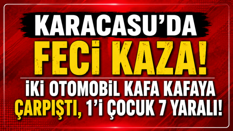 Aydın’ın Karacasu ilçesinde iki otomobilin kafa kafaya çarpışması sonucu meydana