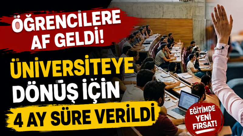 Öğrenci affını da içeren yükseköğretim düzenlemesi Resmi Gazete’de yayımlanarak yürürlüğe