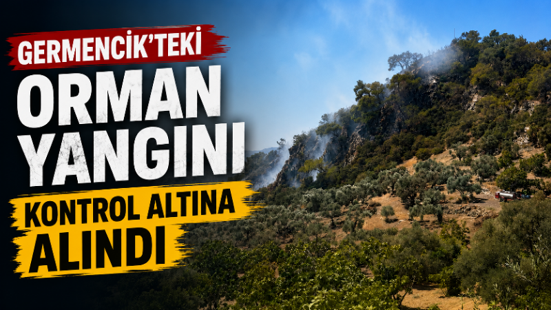 Aydın’ın Germencik ilçesinde öğlen saatlerinde ormanlık alanda çıkan yangın, ekiplerin