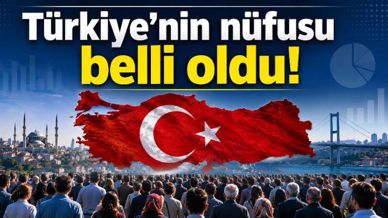Türkiye’nin nüfusu belli oldu Türkiye’nin nüfusu 86 milyon 320 bin 602 kişi olarak kayıtlara