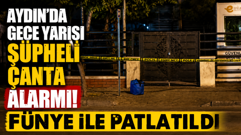 Aydın’ın Efeler ilçesinde gece saatlerinde otobüs durağının altında fark edilen