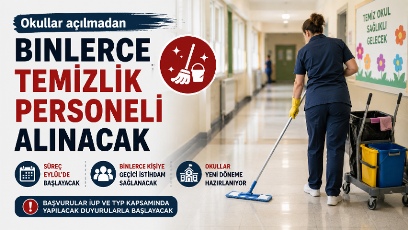 Yeni eğitim-öğretim yılı öncesinde okullardaki personel ihtiyacının karşılanması için harekete