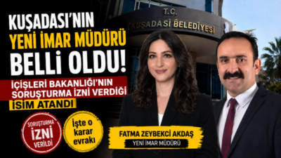 Kuşadası Belediyesi’nde İmar ve Şehircilik Müdürlüğü görevine Fatma Zeybekçi Akdaş’ın