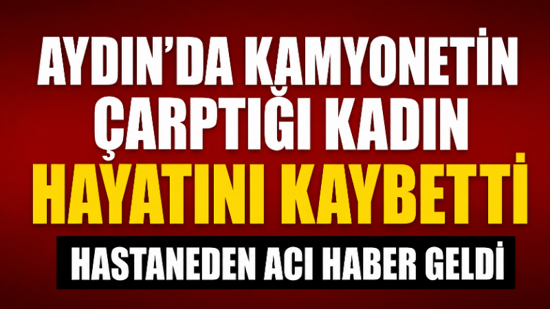 Aydın’ın Efeler ilçesinde yolun karşısına geçmeye çalışan yaşlı kadın, kamyonetin