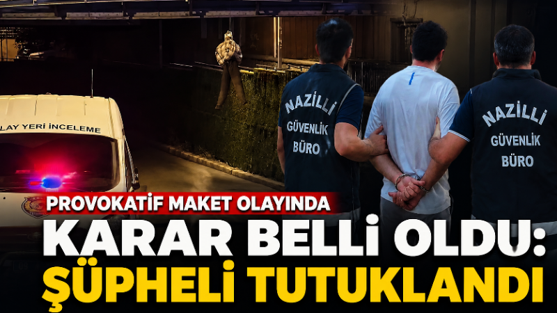 Aydın’ın Nazilli ilçesinde Cumhurbaşkanı Recep Tayyip Erdoğan’a yönelik hakaret içerikli