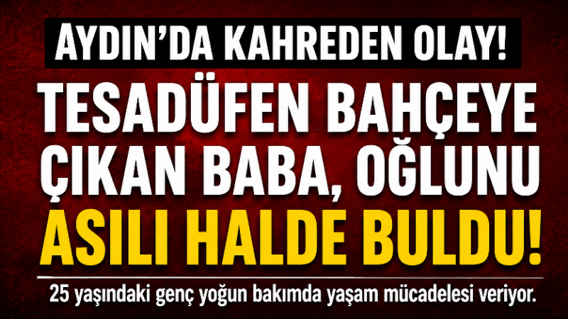 Efeler’de gece saatlerinde yaşanan olayda, hava almak için bahçeye çıkan