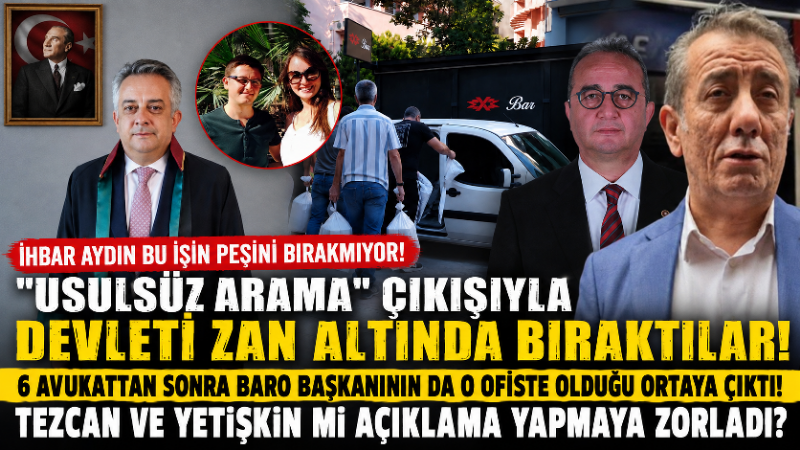 Aydın Barosu’nun Ezgi Yaşar ve Umut Yaşar’ın ofisindeki aramaya yönelik
