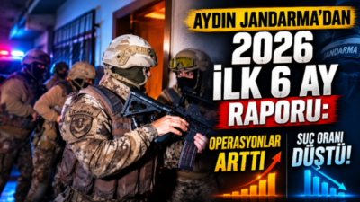 Aydın İl Jandarma Komutanlığı’nın 2026 yılının ilk 6 ayına ilişkin