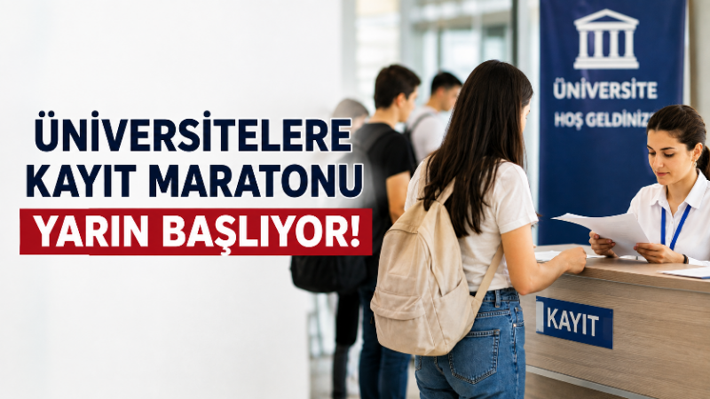 2026-YKS yerleştirme sonuçlarının açıklanmasının ardından üniversiteye yerleşen adaylar için kayıt