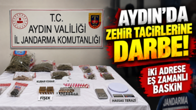Aydın’ın Söke ilçesinde uyuşturucu ticaretine yönelik gerçekleştirilen operasyonda iki ayrı