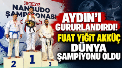 Aydın Şehir Hastanesi’nde görev yapan milli sporcu Fuat Yiğit Akküç,