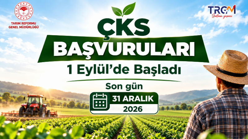 Aydın’da 2027 üretim yılı Çiftçi Kayıt Sistemi (ÇKS) başvuruları başladı.