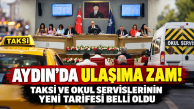 Aydın Büyükşehir Belediye Meclisi’nin Eylül ayı toplantısında ulaşım ücretlerine zam