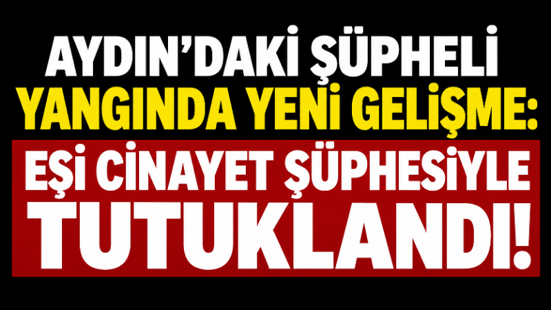 Aydın’ın Efeler ilçesinde geçtiğimiz ay bir apartman dairesinde çıkan yangında