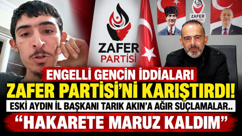 Zafer Partisi’nin eski Aydın İl Başkanı Tarık Akın’a tepki gösteren