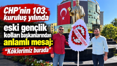 Cumhuriyet Halk Partisi’nin (CHP) kuruluşunun 103. yıl dönümü dolayısıyla Aydın’da