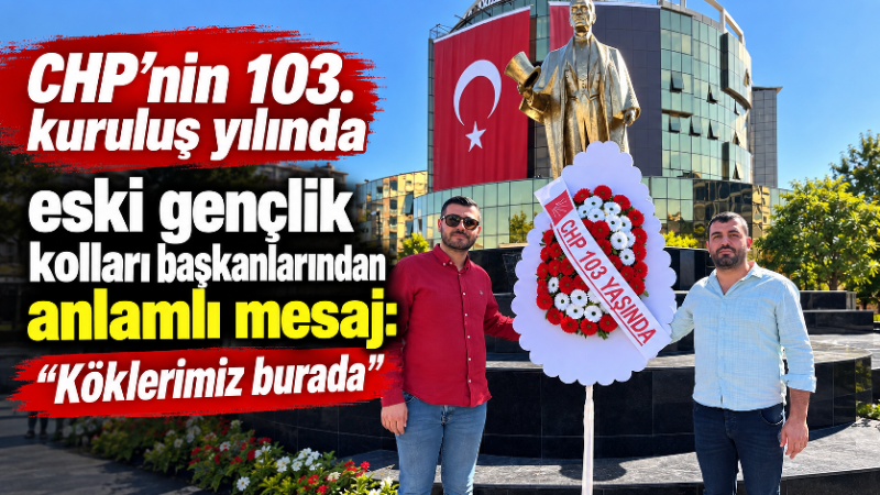 Cumhuriyet Halk Partisi’nin (CHP) kuruluşunun 103. yıl dönümü dolayısıyla Aydın’da
