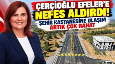 Aydın Büyükşehir Belediyesi, Efeler’de ulaşımı rahatlatacak önemli bir yol yatırımını