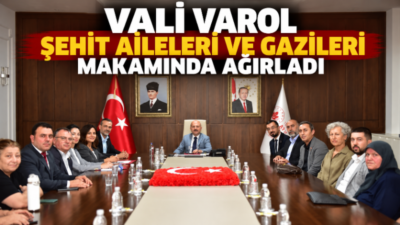Aydın Valisi Dr. Osman Varol, şehit aileleri, gaziler ve gazi