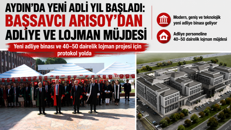Aydın’da 2026-2027 Adli Yılı, düzenlenen törenle başladı. Yeni adli yılın