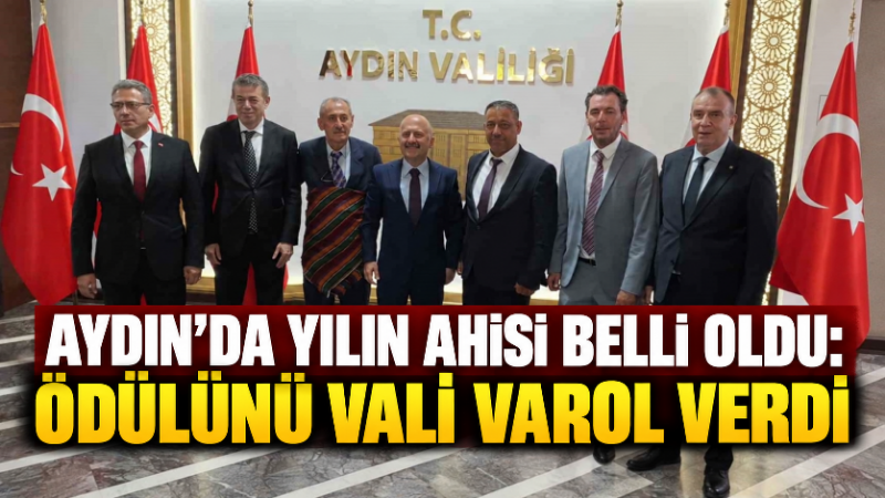 Aydın’da Ahilik Haftası etkinlikleri kapsamında düzenlenen törende, İlin Ahisi seçilen