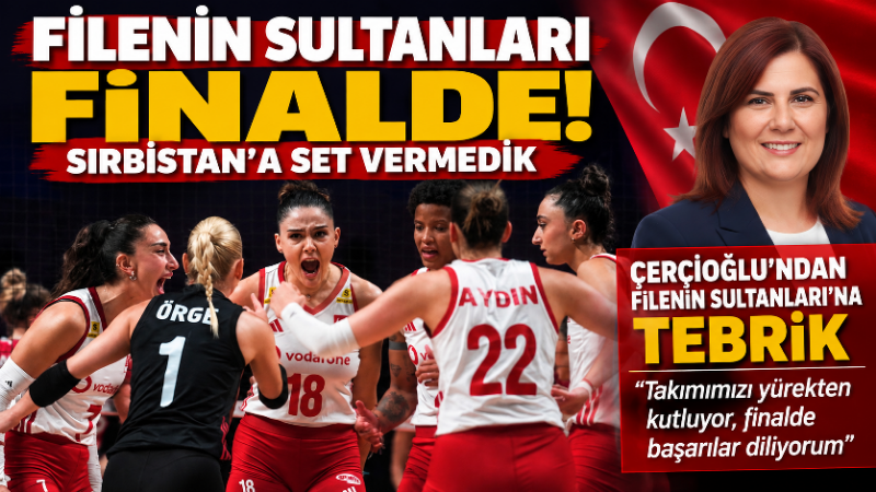 A Milli Kadın Voleybol Takımı, Avrupa Şampiyonası yarı finalinde Sırbistan’ı