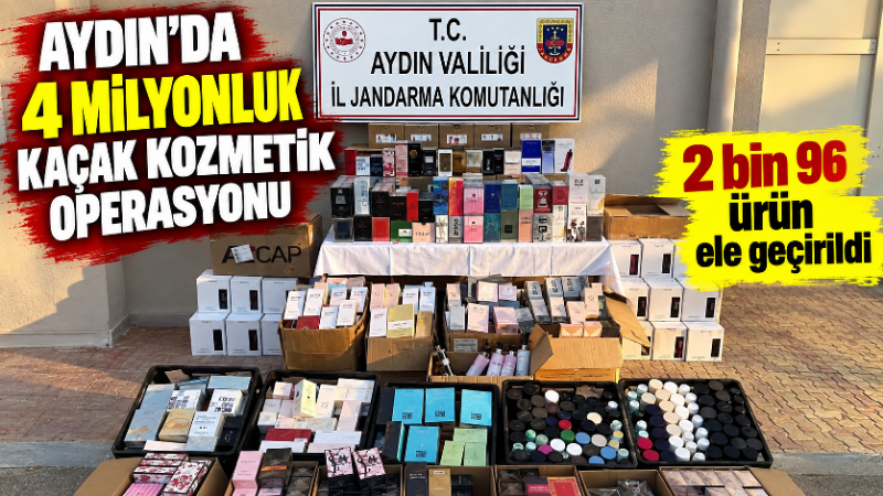 Aydın’ın Kuşadası ilçesinde jandarma ekiplerinin düzenlediği operasyonda piyasa değerinin yaklaşık